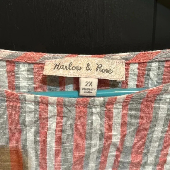 5/$25 Harlow and Rose Cotton top - Picture 2 of 6